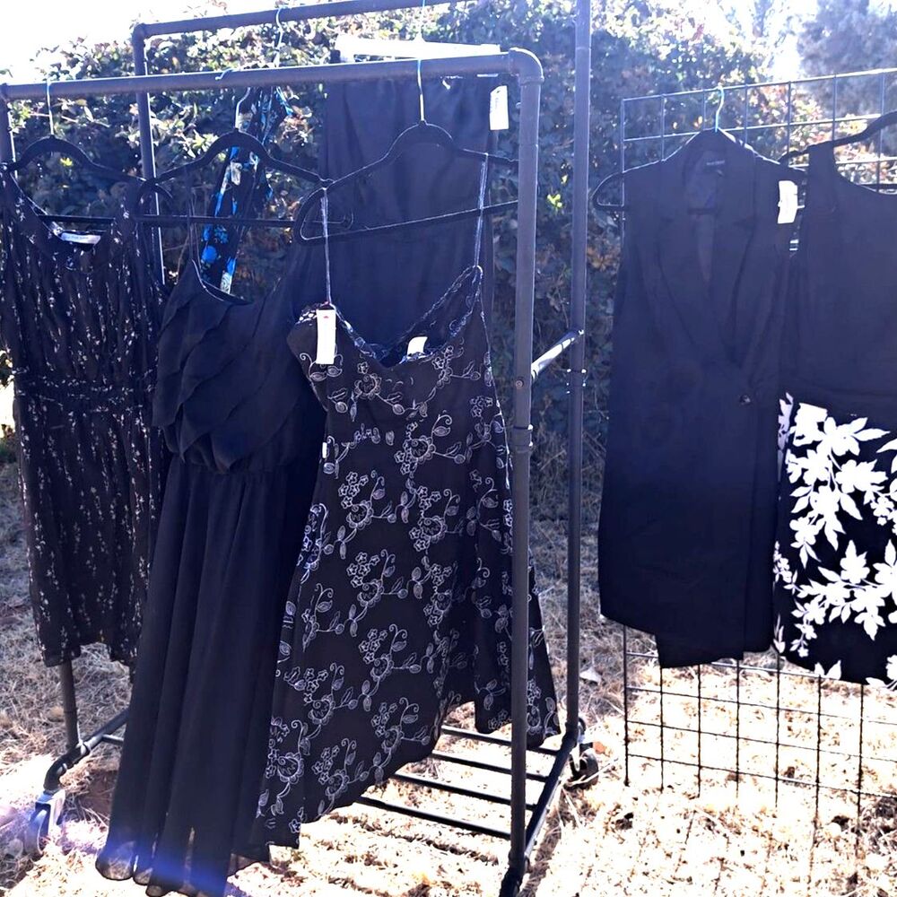 Lot # 200 is 7 wonderful dresses SZ Large  & SZ 10 inc White House Black Market